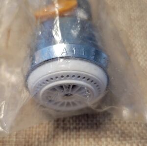 Metallic and White Faucet Aerator